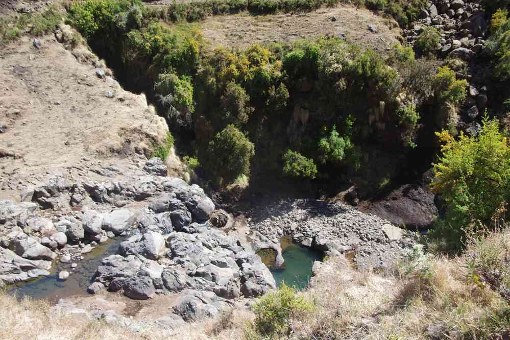 Trek dans le Simien (après le pique-nique), le 17 janvier 2017