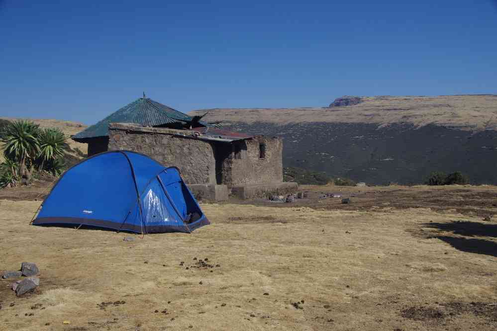 Trek dans le Simien (arrivée au camp de Geech), le 17 janvier 2017