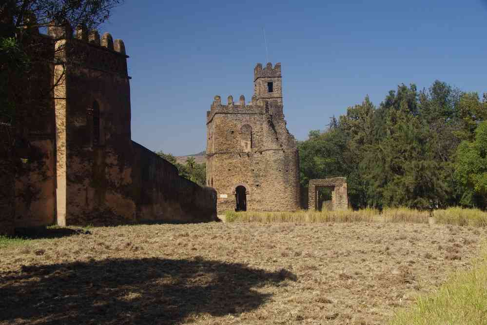 Gondar (ጎንደር), fort de Fasil Ghébbi (ፋሲል ግቢ). Chancellerie de Yohannes Ier ; le 20 janvier 2017