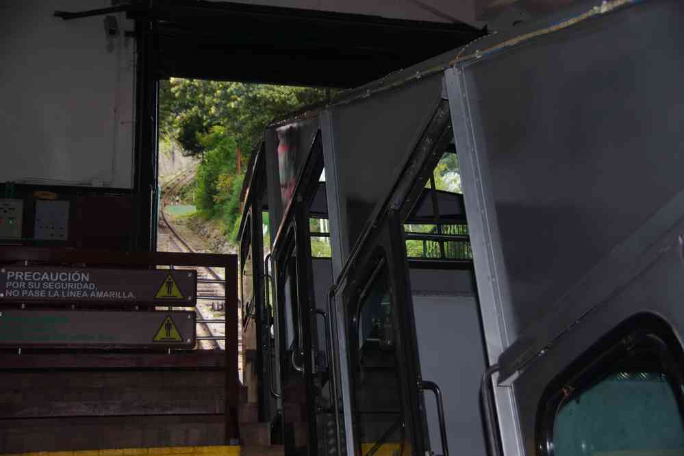 Bogotá, funiculaire de la colline de Monserrate, le 23 janvier 2018