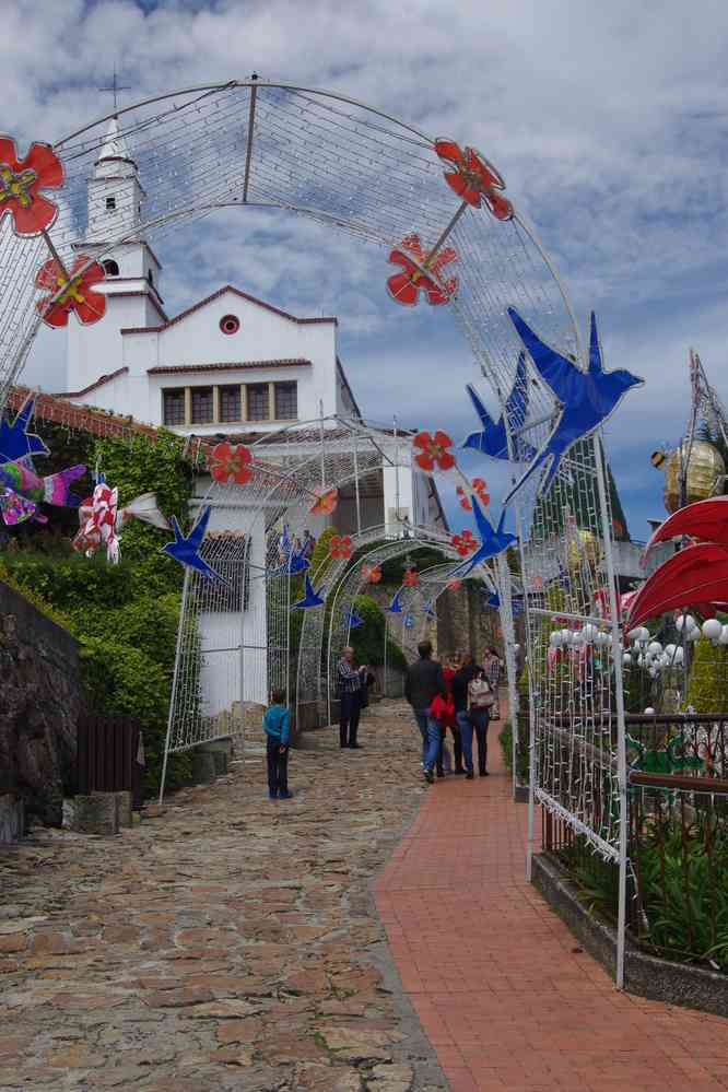 Bogotá, colline de Monserrate, le 23 janvier 2018