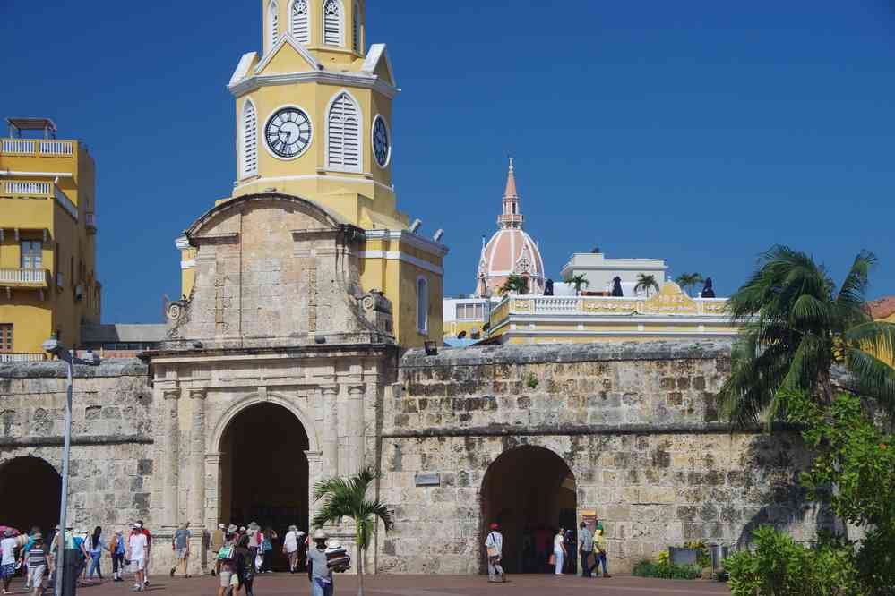 Carthagène-des-Indes, porte de l’Horloge, le 2 février 2018