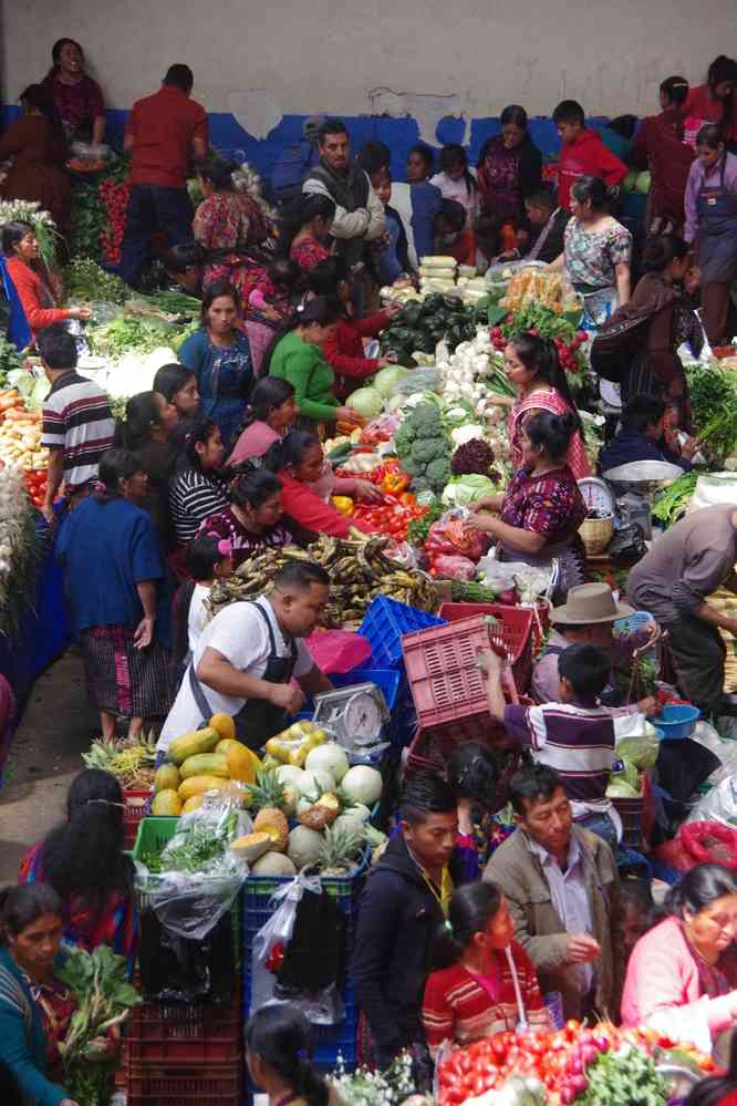 Marché couvert de Chichicastenango, le 16 février 2020