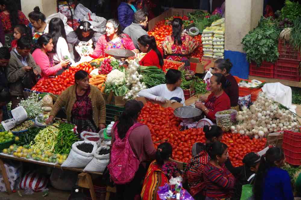 Marché couvert de Chichicastenango, le 16 février 2020