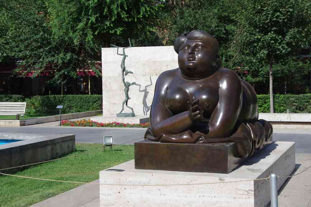 Erevan (Երևան), œuvre de Botero, le 30 juillet 2017