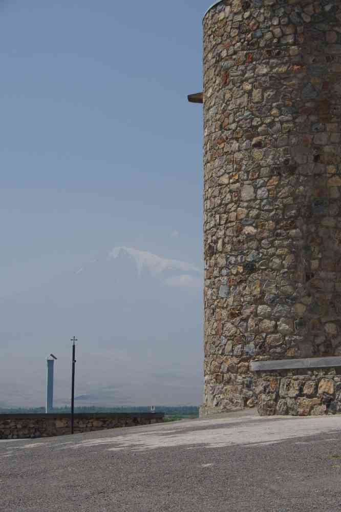 Le mont Ararat (Մասիս) vu de Khor Virap (Խոր Վիրապ), le 31 juillet 2017