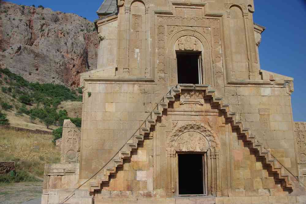 Monastère de Noravank (Նորավանք), église Sainte-Mère-de-Dieu (Sourp Astvatsatsin), le 31 juillet 2017