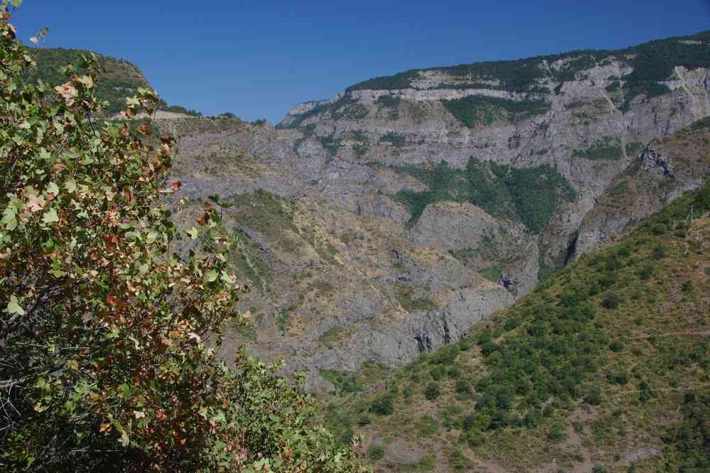 Randonnée sous le monastère de Tatev (Տաթեվ), le 2 août 2017