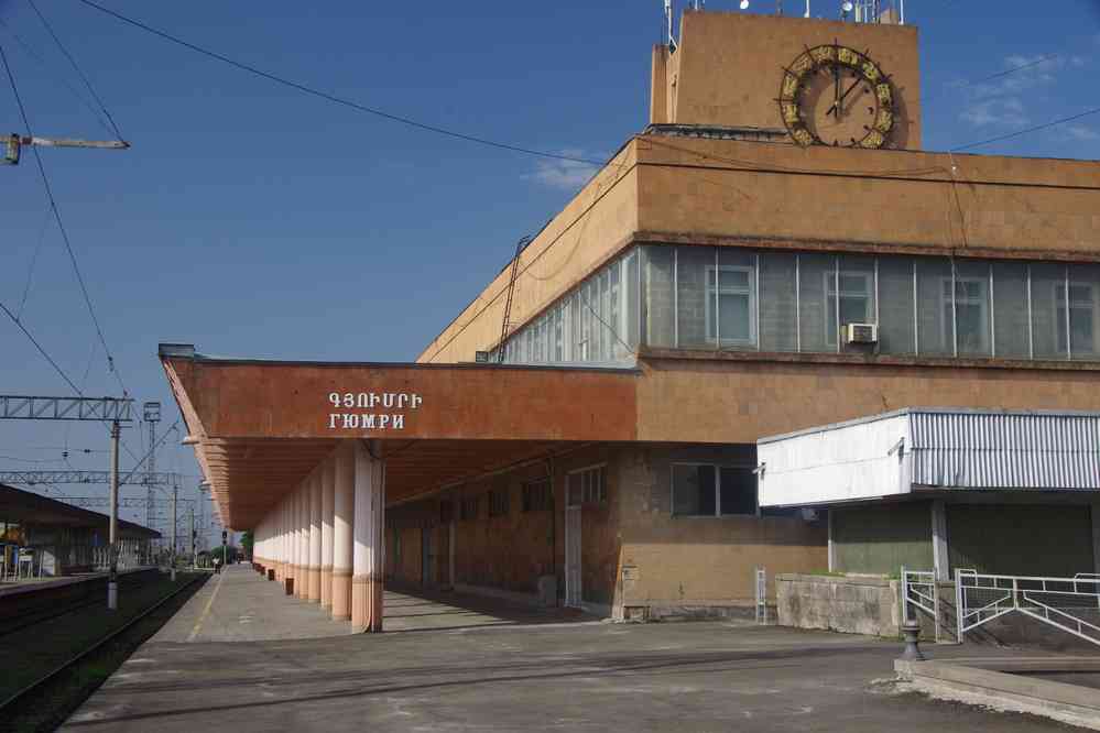 Gare de Gyumri (Գյումրի), le 5 août 2017 Gare de Gyumri (Գյումրի), le 5 août 2017