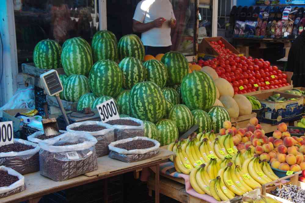 Marché de Gyumri (Գյումրի), le 5 août 2017