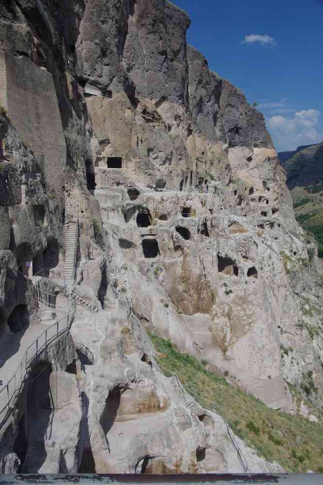 La ville troglodyte de Vardzia (ვარძია), le 5 août 2017