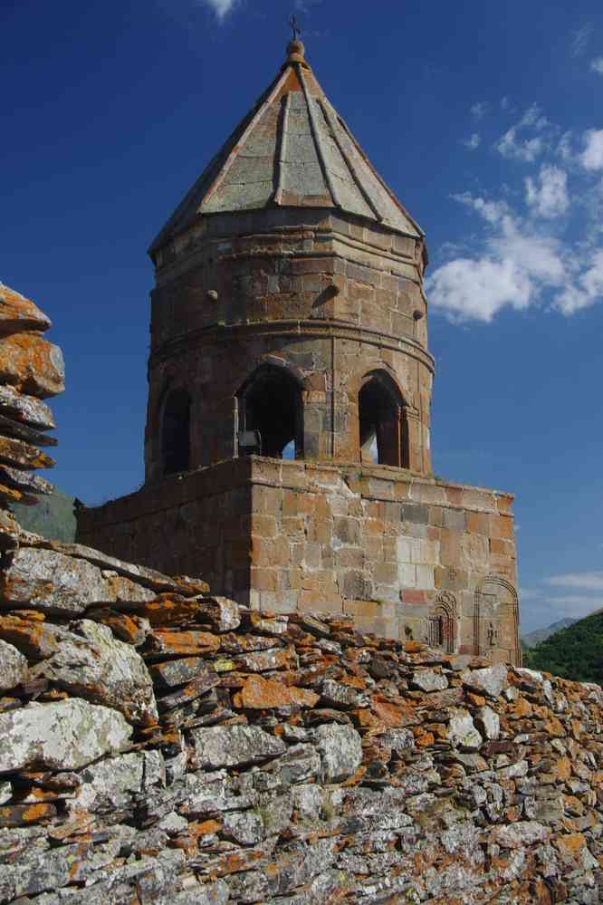 L’église de la Sainte-Trinité de Gergéti (გერგეტი) (გერგეტის სამების ეკლესია), le 7 août 2017