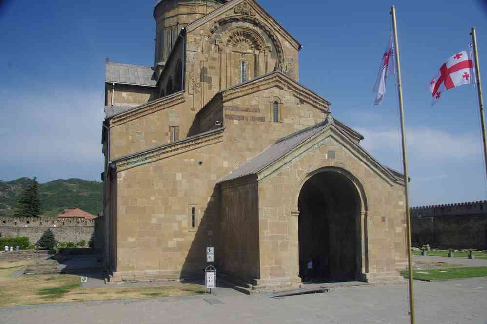 Mtskheta (მცხეთა), la cathédrale de Svétitskhovéli (სვეტიცხოვლის საკათედრო ტაძარი), le 9 août 2017