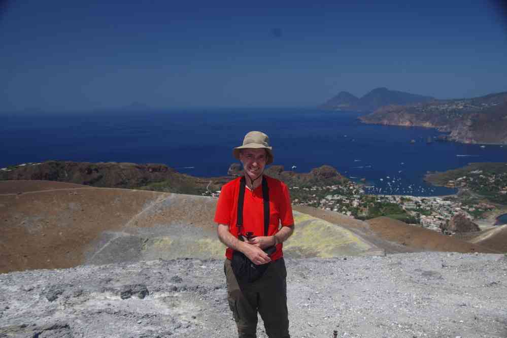Vulcano, vue depuis le sommet, le 2 août 2020