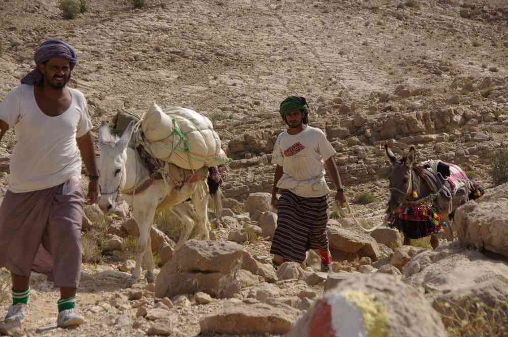 Descente avec nos âniers, le 29 mars 2012