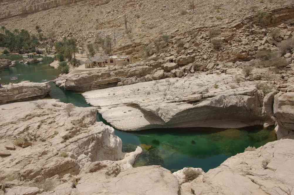 La « piscine » du Wadi Bani Khalid, le 29 mars 2012