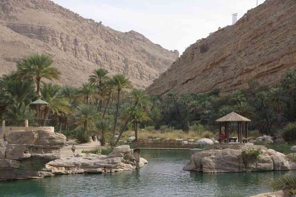 La « piscine » du Wadi Bani Khalid, le 29 mars 2012