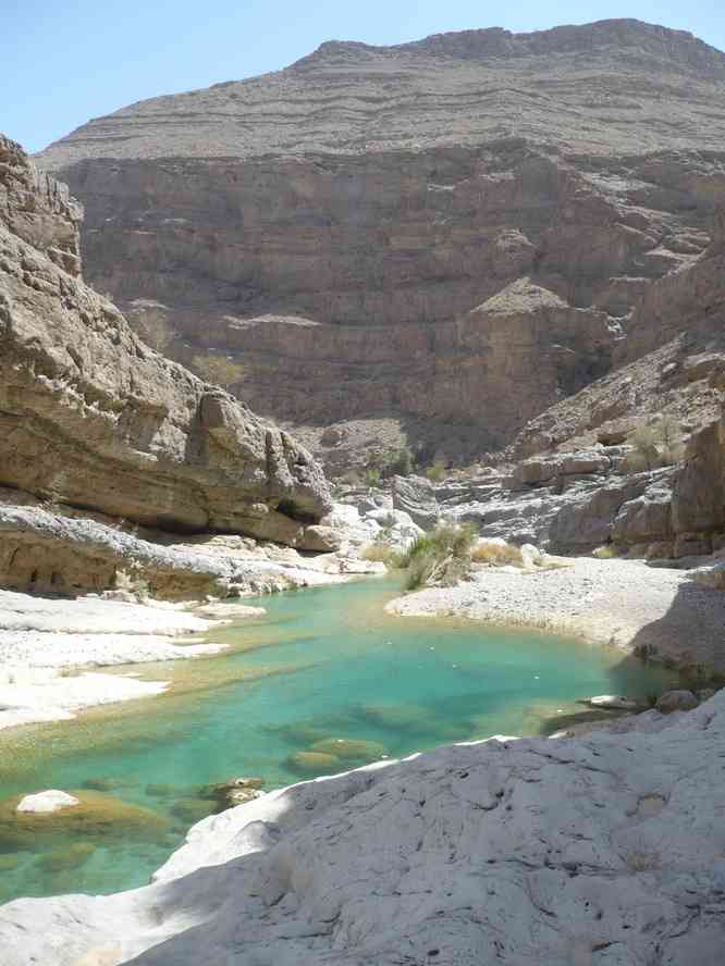 Gorges du Wadi Bani Khalid, le 30 mars 2012