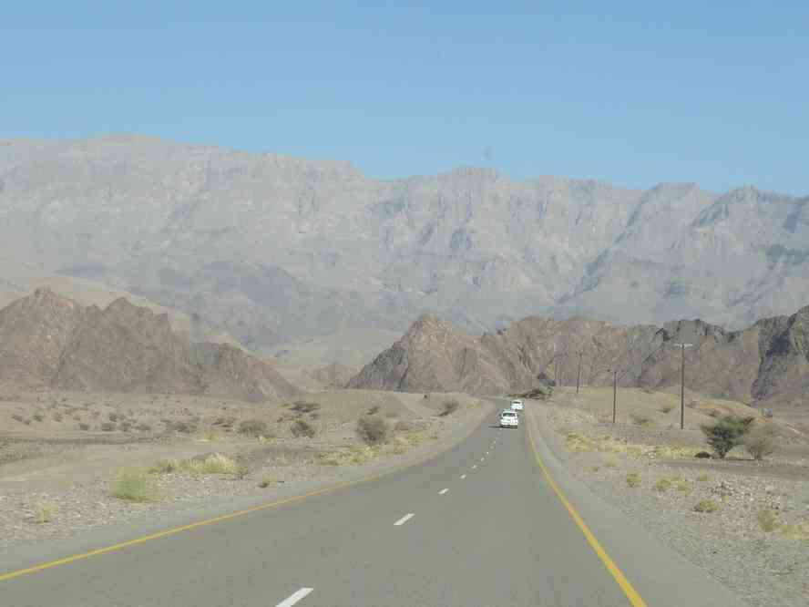 Paysage des mont Hajar, le 30 mars 2012