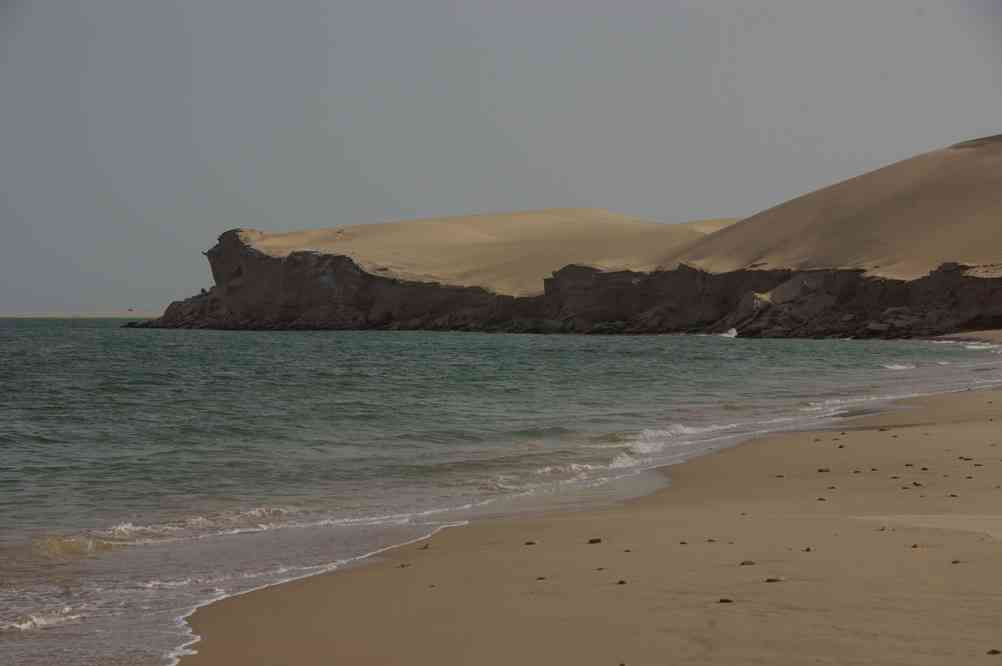 Randonnée sur une plage déserte, le 31 mars 2012