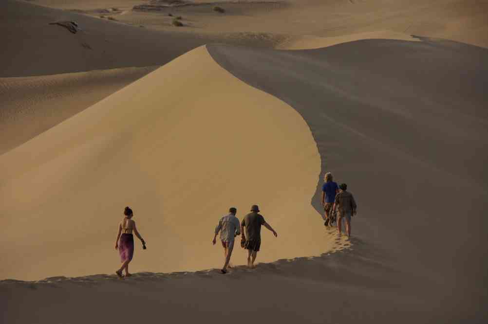 Randonnée dans les dunes au bord de l’océan, le 31 mars 2012