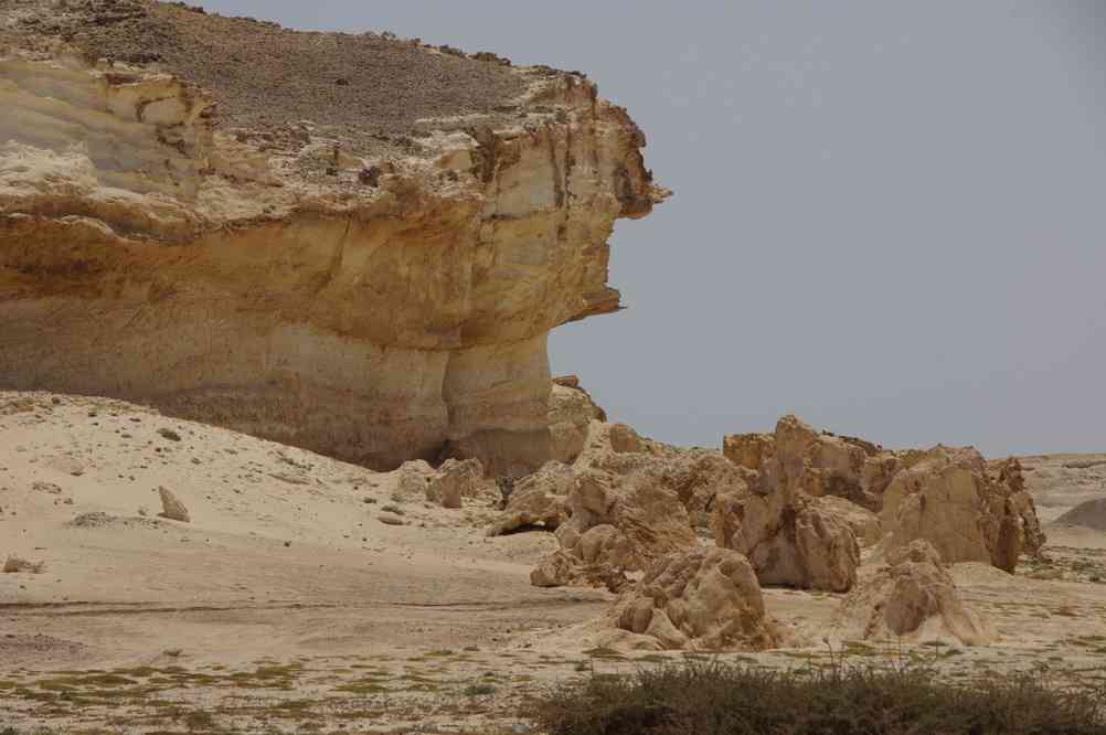 Arrêt dans un massif de silex, le 1ᵉʳ avril 2012