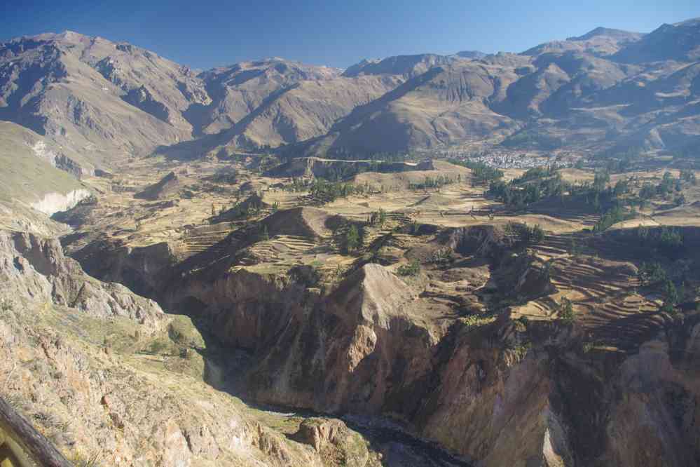 Le cañon de Colca photographié depuis le mirador Antahuilque, le 6 août 2024