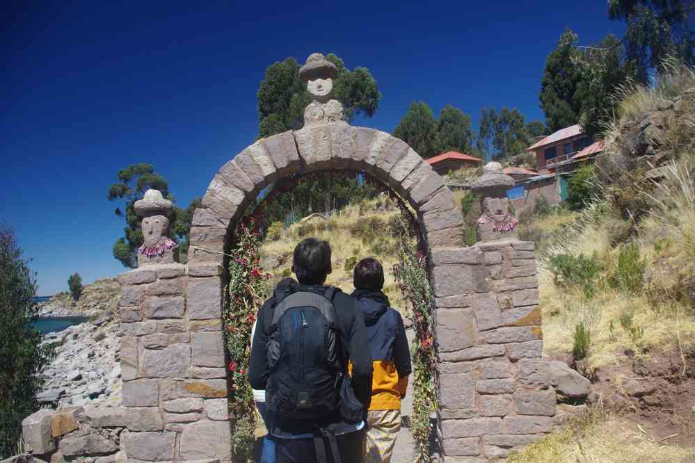 Lac Titicaca, débarquement dans l’île de Taquile, le 7 août 2024