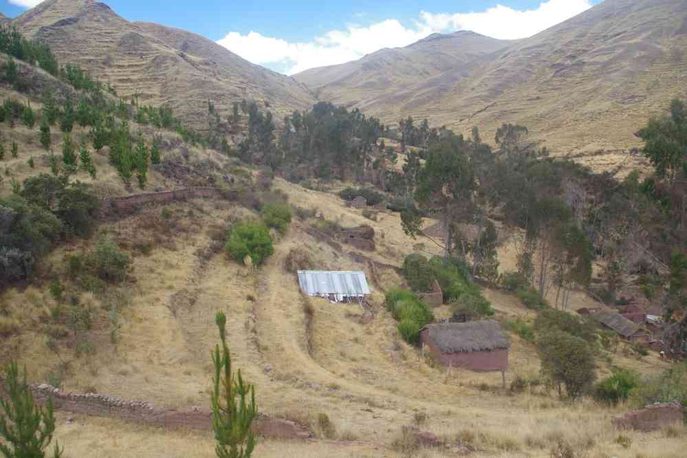 Le lieu-dit de Pucamarca où se trouvent des terrasses d’époque inca, le 12 août 2024