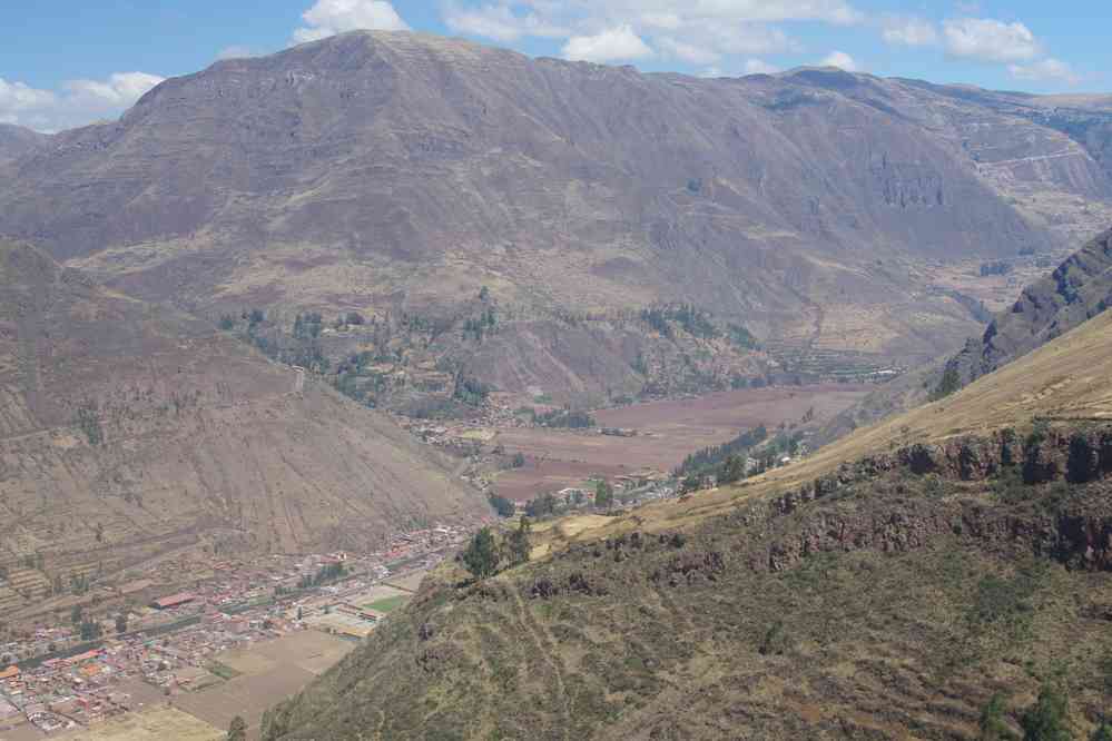 Visite du site archéologique de Pisac. Vue sur la vallée sacrée, le 13 août 2024