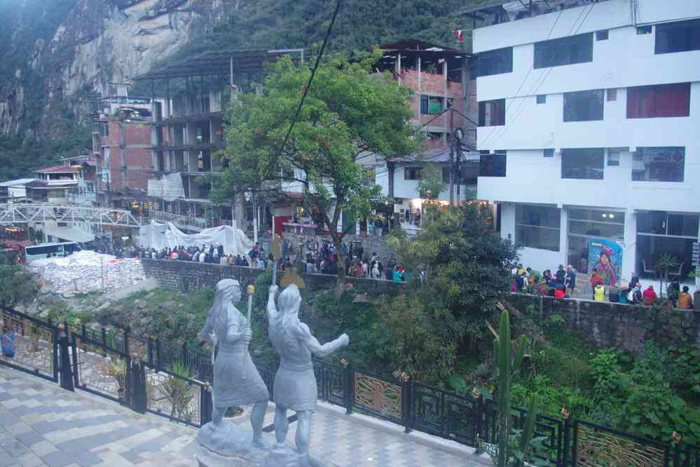 La file d’attente pour monter au Machu Picchu, le 14 août 2024