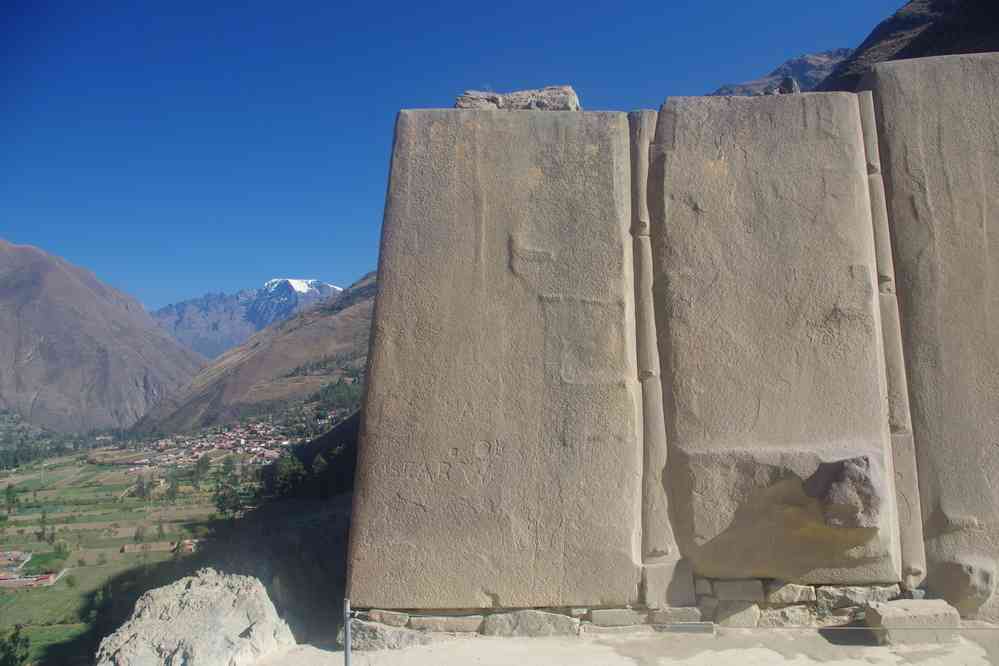 Visite du site archéologique d’Ollantaytambo, le 15 août 2024. Temple du soleil
