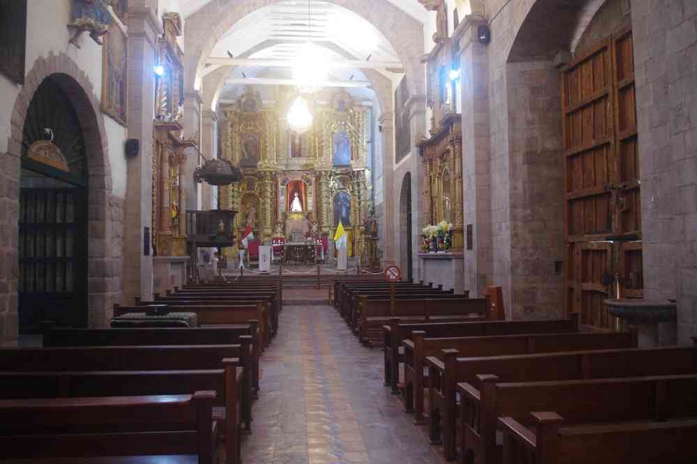 Cuzco, intérieur de l’église San Cristóbal, le 16 août 2024
