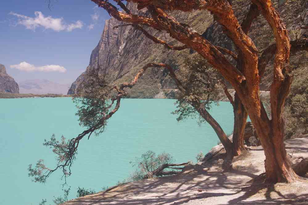 Lac de Llanganuco inférieur, le 19 août 2024
