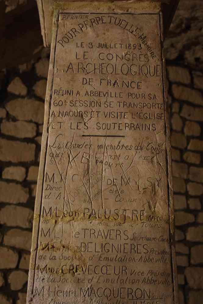 Cité souterraine de Naours. Ernest Danicourt organisa ici un congrès d’archéologie. Le samedi 13 septembre 2025