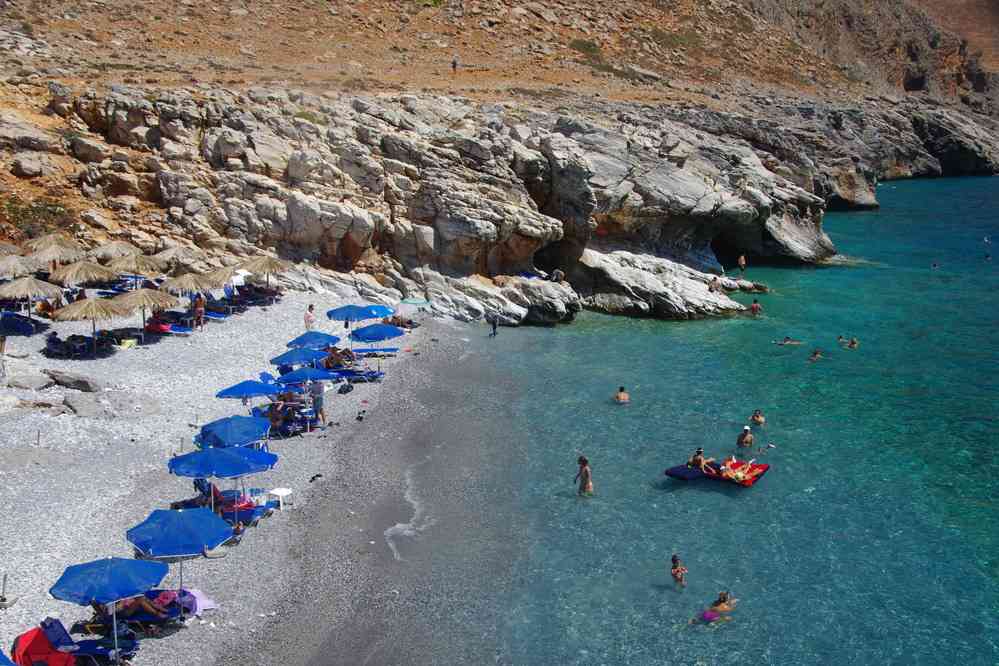 La très belle plage de Marmara (Μαρμαρά). Le samedi 16 août 2014