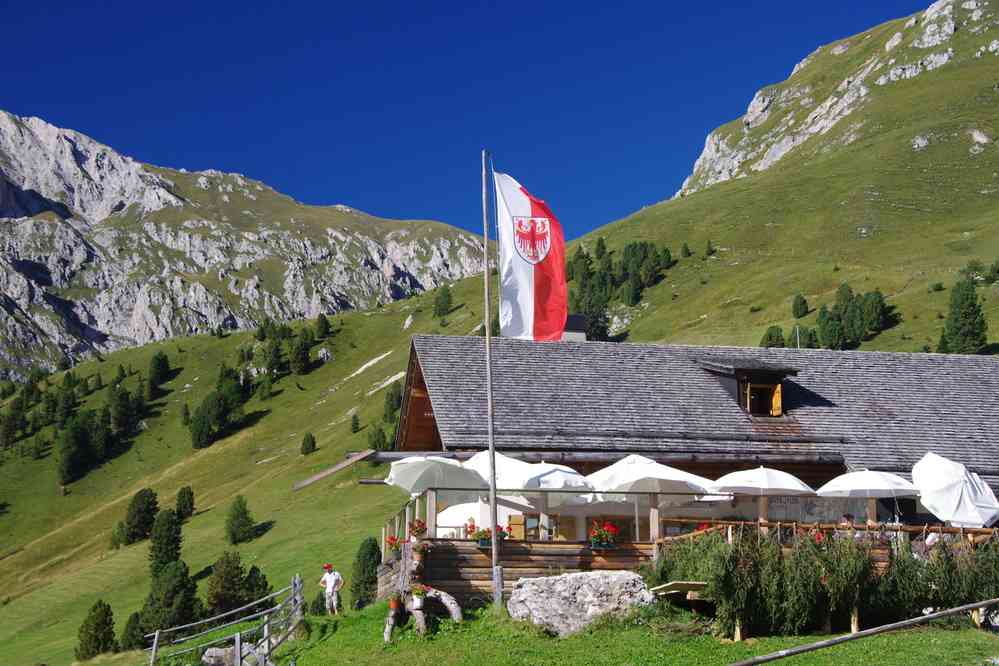 Arrivée à Gampenalm. Le dimanche 30 août 2015