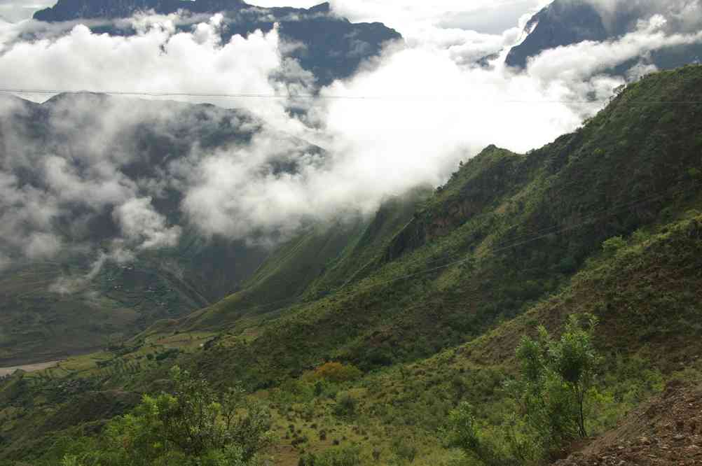 Au-dessus de la vallée du Yangtsé (扬子江), le 16 octobre 2010