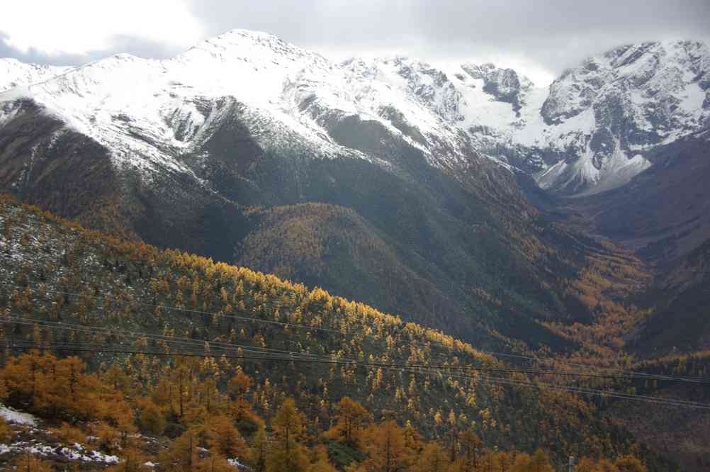 Depuis la route du Yak La, le 21 octobre 2010